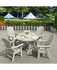 WestinTrends Outdoor Patio Adirondack Dining Chair Weather Resistant