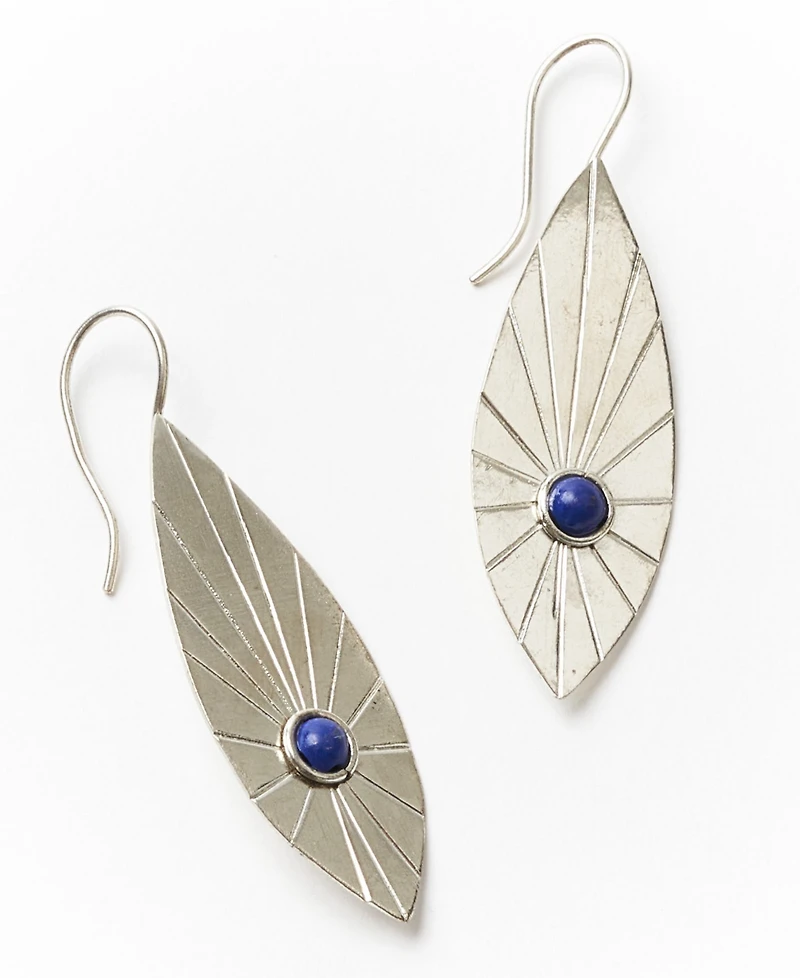 Matr Boomie Silver-Tone Tribal Bead Earrings