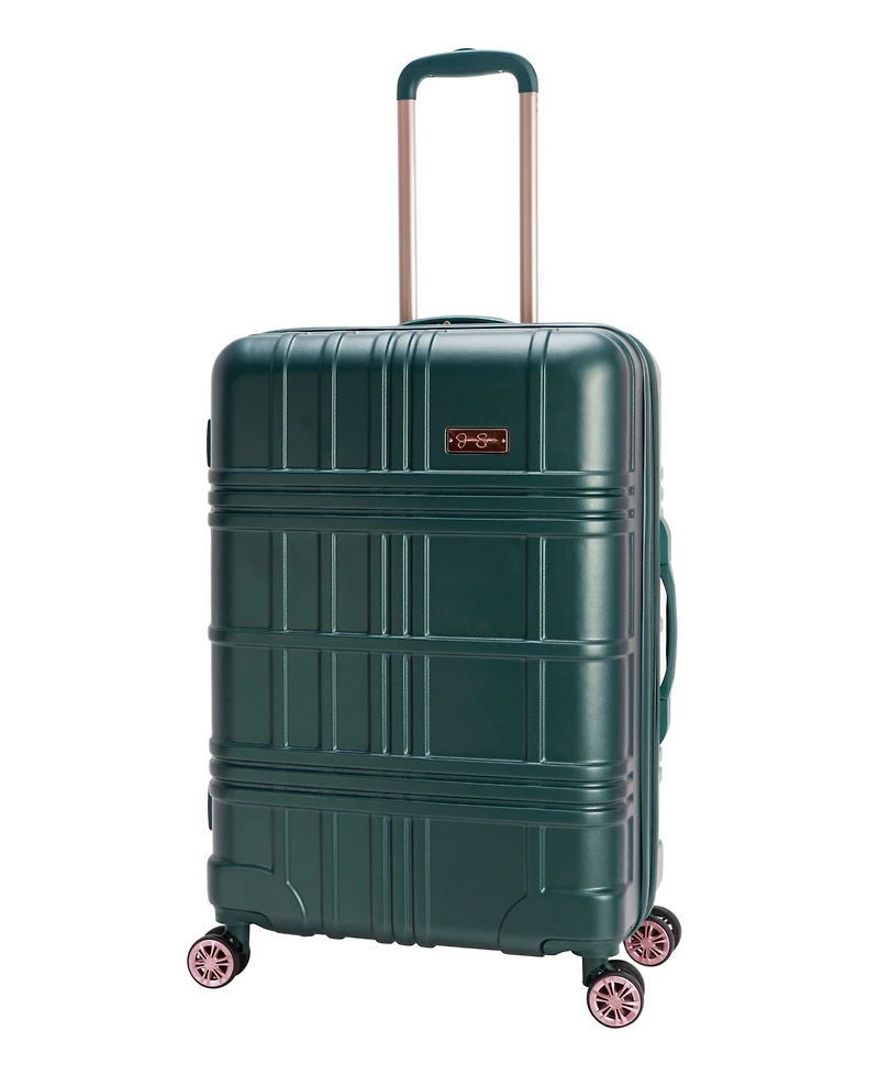 Jessica Simpson Jewel Plaid 3 Piece Hardside Luggage Set
