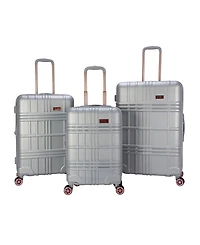 Jessica Simpson Jewel Plaid 3 Piece Hardside Luggage Set