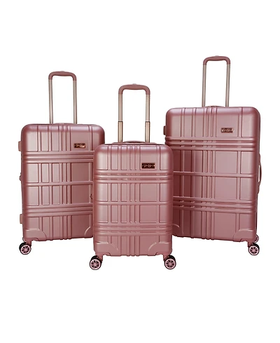 Jessica Simpson Jewel Plaid 3 Piece Hardside Luggage Set