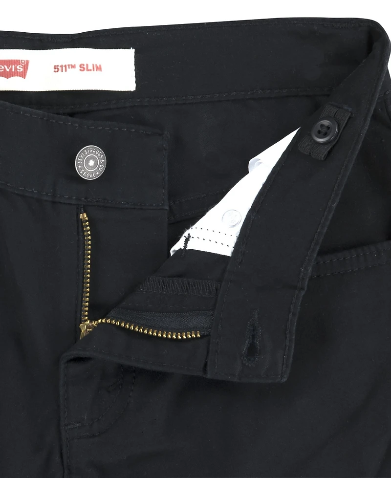 Levi's Big Boys 511 Slim Fit 5-Pocket Sueded Pants