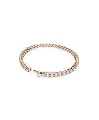 Swarovski Crystal Round Cut Matrix Tennis Bracelet