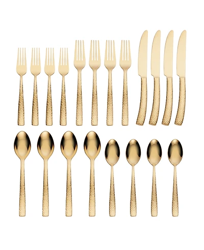Argent Orfevres Hampton Forge Paris Hammered Gold 20-Pc. Flatware Set, Service for 4