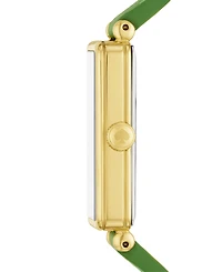 kate spade new york Women's Rosedale Three Hand Quartz Green Leather Watch 32mm