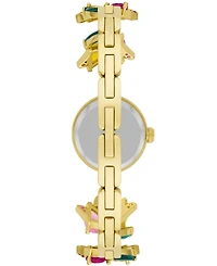 kate spade new york Women's Monroe Three Hand Quartz Gold-Tone Stainless Steel and Brass Watch 24mm