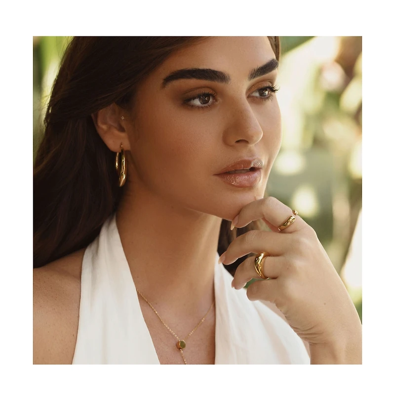 Sand Hoop Earrings