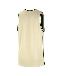 Men's Nike Hunter Green, Cream Milwaukee Bucks Courtside Versus Force Split Dna Performance Mesh Tank Top