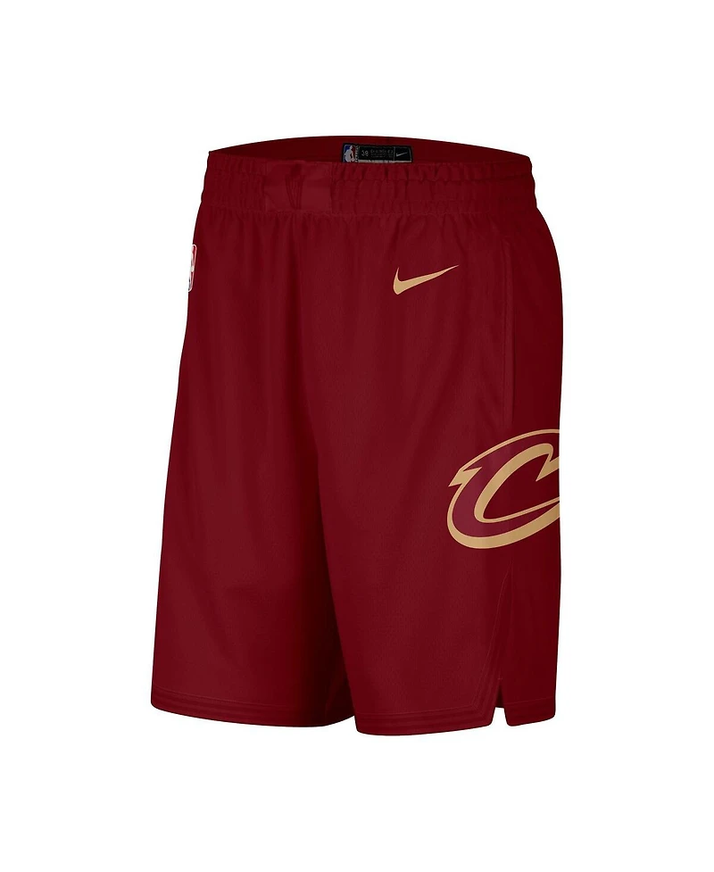 Men's Nike Wine Cleveland Cavaliers 2020/21 Association Edition Swingman Performance Shorts