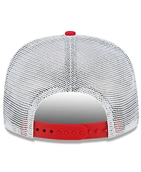 Men's New Era Red, White Kyle Larson Golfer Snapback Adjustable Hat