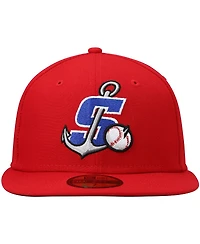 Men's New Era Red Stockton Ports Authentic Collection Team Home 59FIFTY Fitted Hat