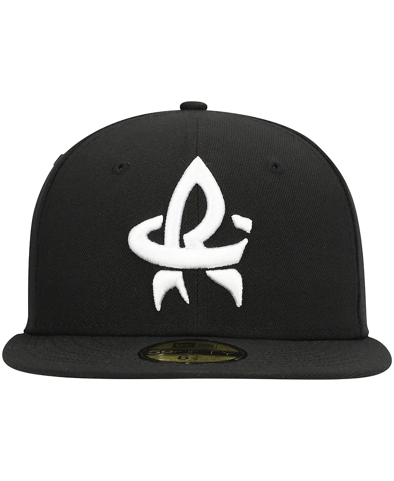 Men's New Era Black Rocket City Trash Pandas Authentic Collection Team Alternate 59FIFTY Fitted Hat