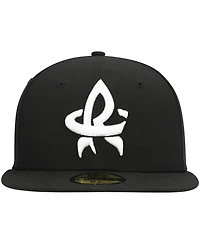 Men's New Era Black Rocket City Trash Pandas Authentic Collection Team Alternate 59FIFTY Fitted Hat