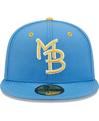 Men's New Era Royal Myrtle Beach Pelicans Authentic Collection Team Home 59FIFTY Fitted Hat