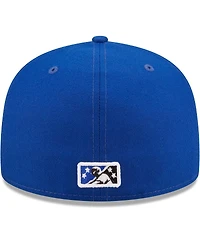 Men's New Era Blue Biloxi Shuckers Authentic Collection 59FIFTY Fitted Hat