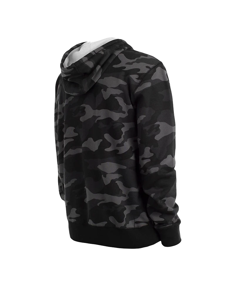 Men's New Era Black Chicago White Sox Camo Pullover Hoodie