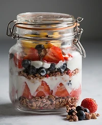 Kilner Square Clip Top Jar 34 oz, Set of 6