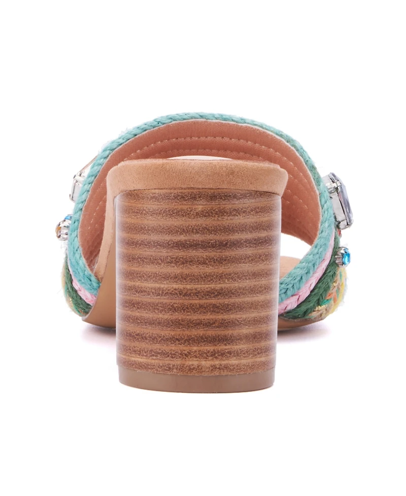 Raquelle Women's Wood Heel Mule