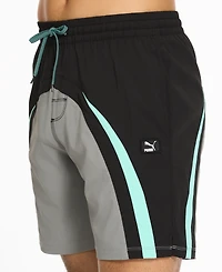 Puma Men's 7" Swim Swxp Colorblocked Trunks