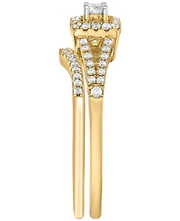 Diamond Halo Bridal Set (1/3 ct. t.w.) in 14k White, Yellow or Rose Gold