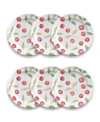 Abode Homewares Berries Cherries Salad Plate Set of 6