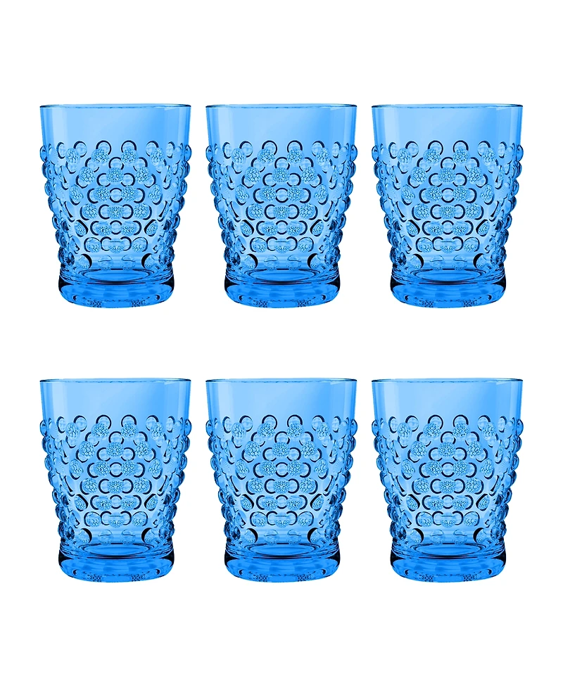 Abode Homewares Hobnail Double Old Fashion Set of 6