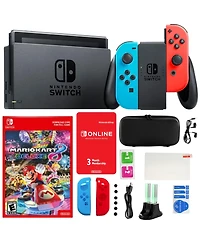 Nintendo Switch Neon Mario Kart 8 Bundle with Accessories