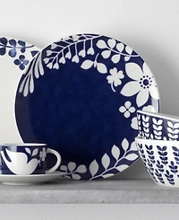 Noritake Bluefjord Set of 4 Dinner Plates