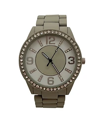 Olivia Pratt Gray Sparkle and Matter Solid Colors Women Watch