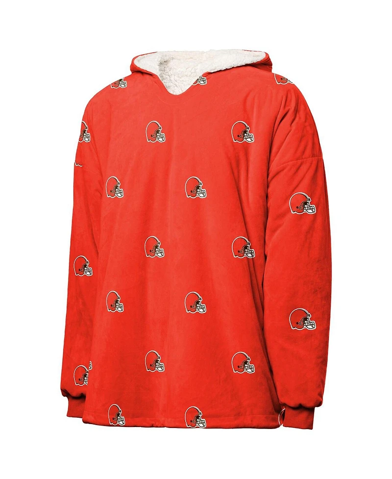 Women's Foco Cleveland Browns Repeat Print Reversible Hoodeez