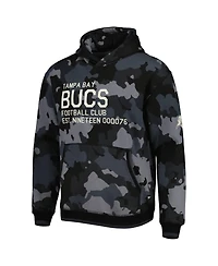 Men's The Wild Collective Black Tampa Bay Buccaneers Camo Pullover Hoodie