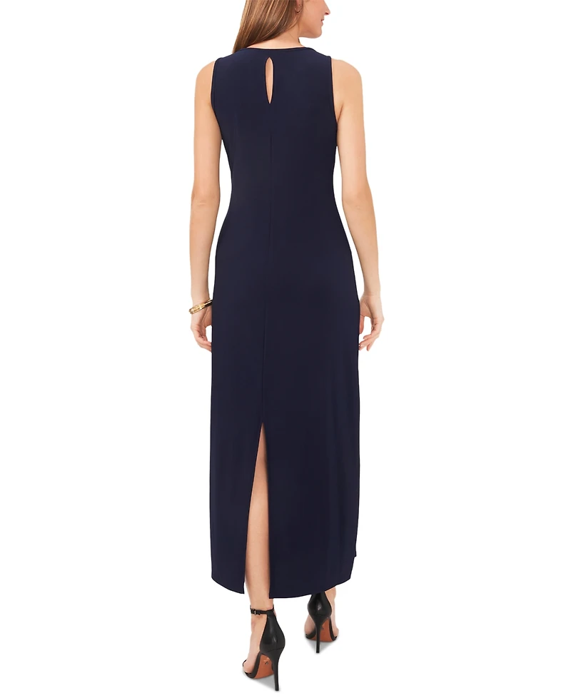 Vince Camuto Women's Sleeveless Keyhole-Back Crewneck Maxi Dress