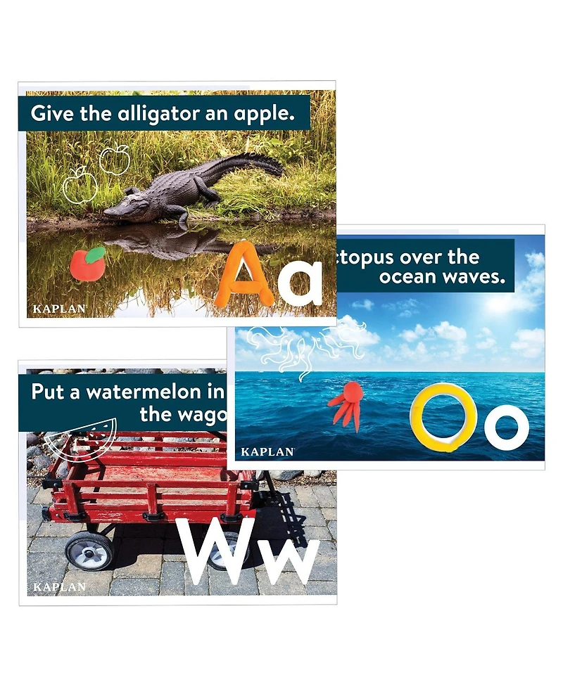 Kaplan Early Learning Kaplan Dough Literacy Mats - Set of 26