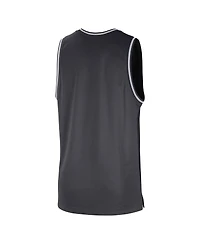 Men's Nike Black, Anthracite Brooklyn Nets Courtside Versus Force Split Dna Performance Mesh Tank Top