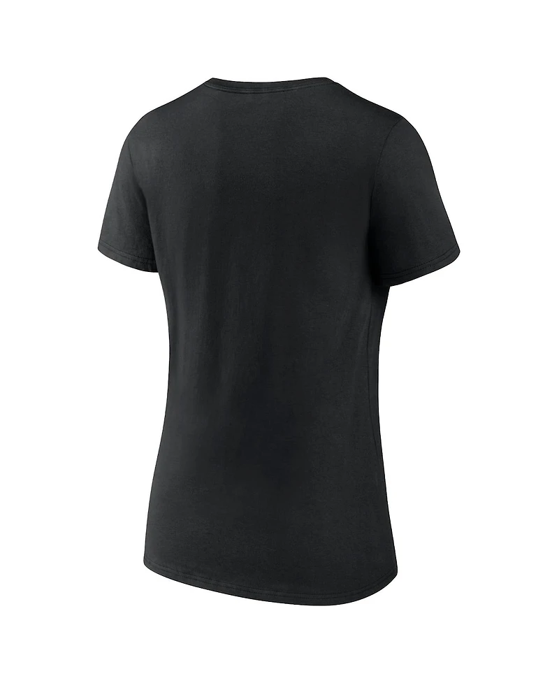 Women's Fanatics Black Chicago White Sox One and Only V-Neck T-shirt