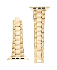 WITHit Gold-Tone Stainless Steel Pyramid Bracelet designed for Apple Watch 42mm (Series 10) & 38/40/41mm
