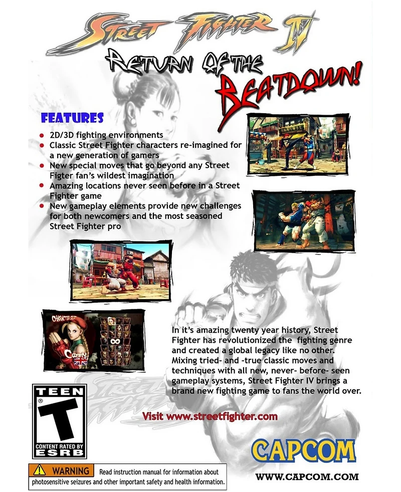 Capcom Street Fighter Iv (Game Only) - Pc Games