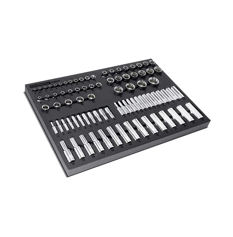 Powerbuilt 85 Piece Pro Tech Metric Socket Set