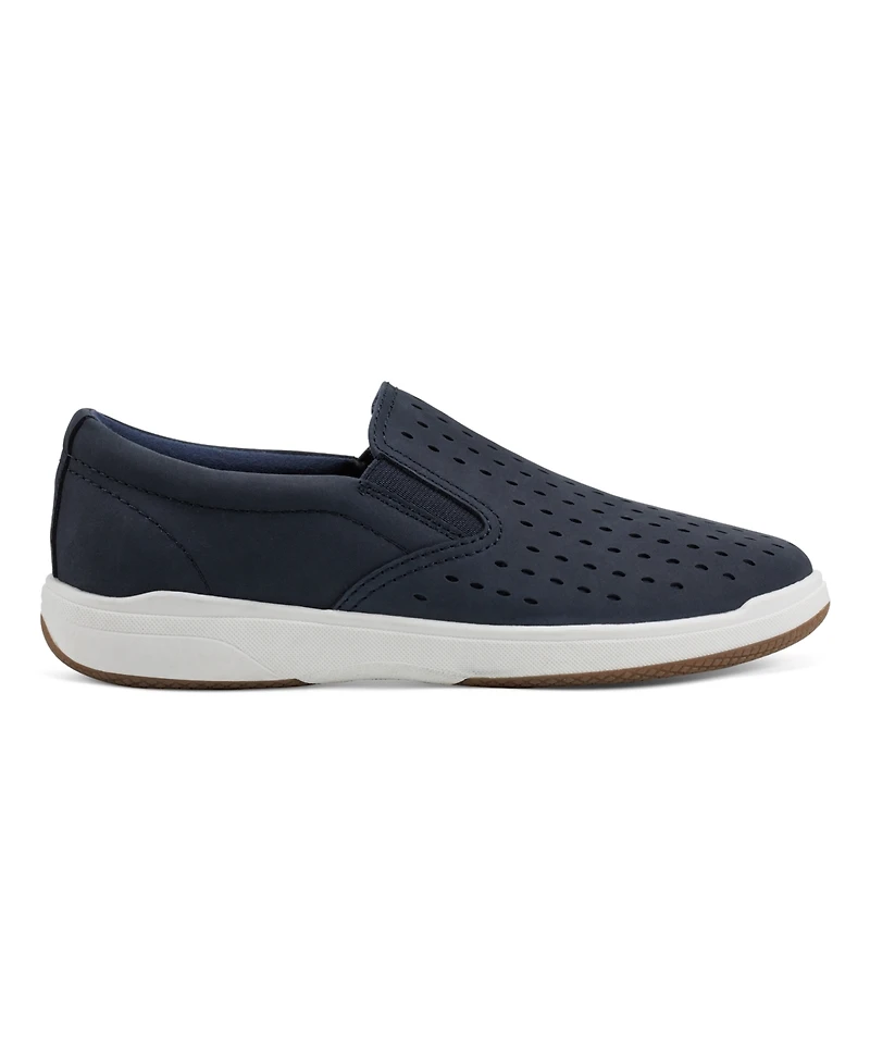 Earth Women's Nel Laser Cut Round Toe Casual Slip-On Sneakers