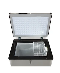 Whynter 95 Quart Portable Wheeled Freezer with Door Alert and 12v Option