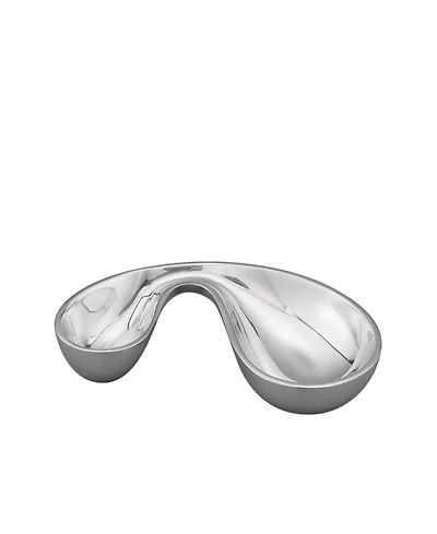 Nambe Alloy Morphik Olive Bowl, 8.75" x 4.5"
