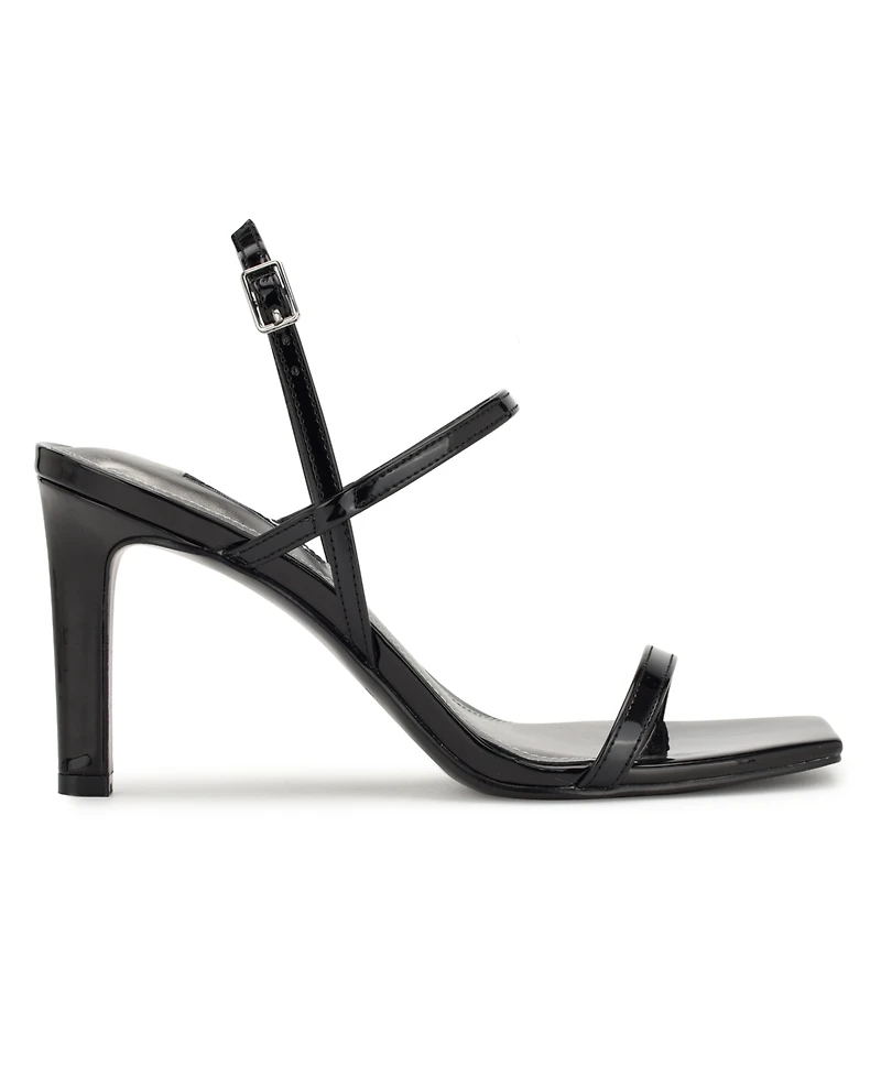 Nine West Women's Olah Square Toe Heeled Dress Sandals