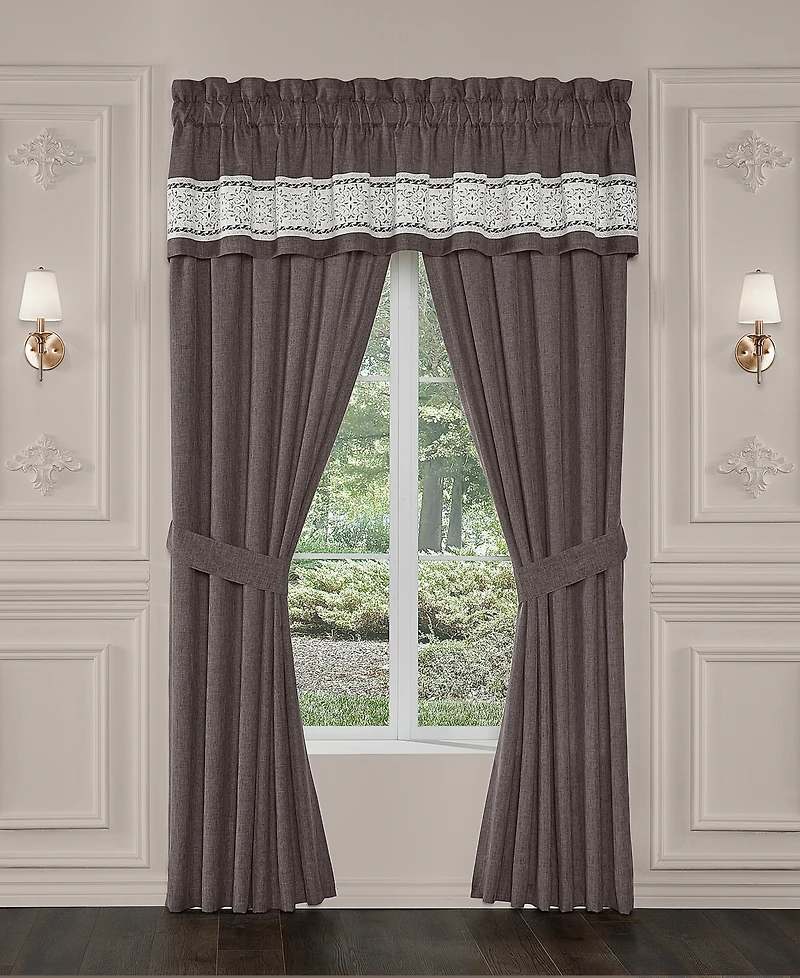J Queen New York Flint Straight Window Valance, 21.25" x 88"