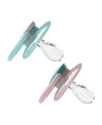 Dr. Browns Advantage Reversible Baby Pacifier, Pink, 2 Pack, 6-18m