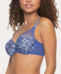 Paramour Women's Lotus Embroidered Unlined Underwire Bra, 115088
