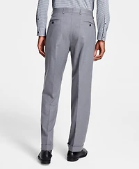 Michael Kors Men's Pleated Solid Classic Fit Pants