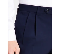 Michael Kors Men's Pleated Solid Classic Fit Pants