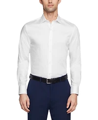 Tommy Hilfiger Men's Th Flex Slim Fit Wrinkle Free Stretch Twill Dress Shirt