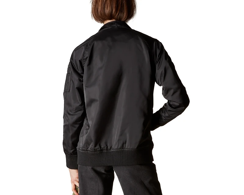 Women's Satin Bomber Jacket