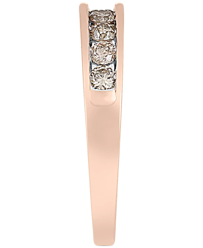 Diamond Channel Ring (1/2 ct. t.w.) 14k Yellow or Rose Gold